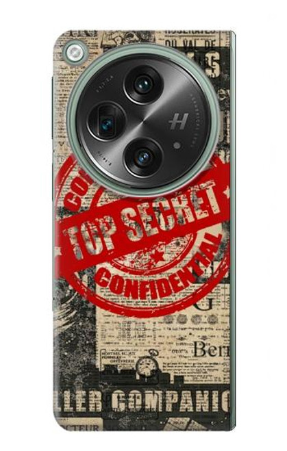 S3937 Text Top Secret Art Vintage Hülle Schutzhülle Taschen für OnePlus OPEN