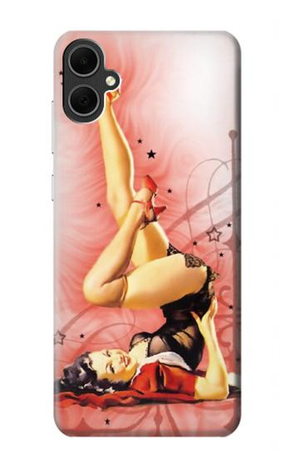 S1669 Pinup Girl Vintage Hülle Schutzhülle Taschen für Samsung Galaxy A05