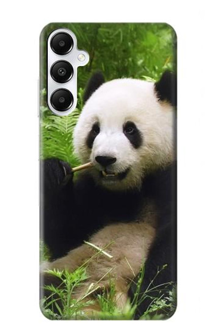 S1073 Panda Enjoy Eating Hülle Schutzhülle Taschen für Samsung Galaxy A05s