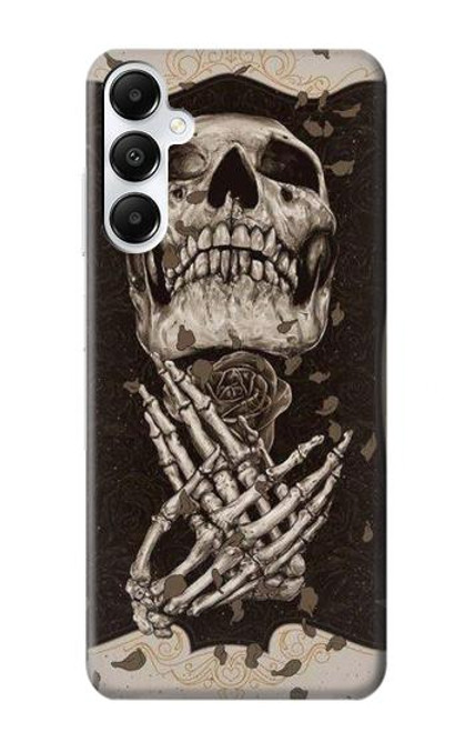 S1676 Skull Rose Hülle Schutzhülle Taschen für Samsung Galaxy A05s