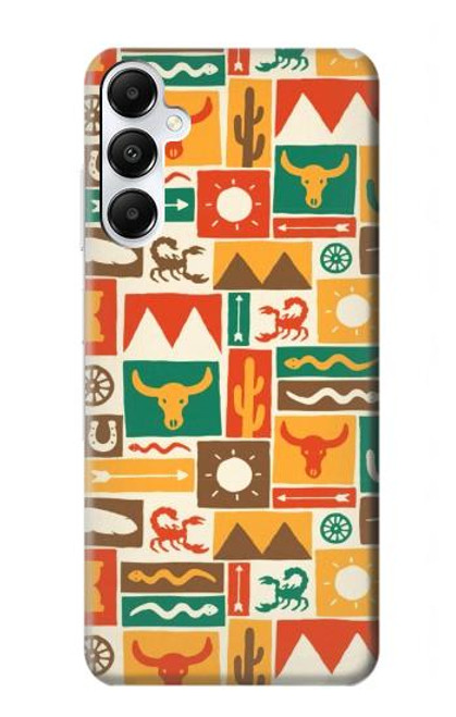 S1873 Western Pattern Hülle Schutzhülle Taschen für Samsung Galaxy A05s
