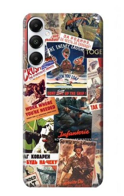 S3905 Vintage Army Poster Hülle Schutzhülle Taschen für Samsung Galaxy A05s