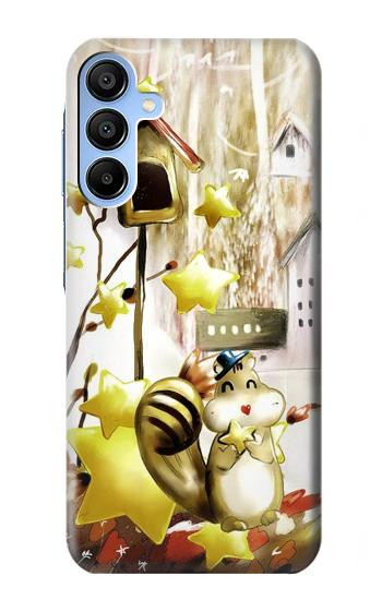 S0109 Cute Squirrel Cartoon Hülle Schutzhülle Taschen für Samsung Galaxy A15 5G