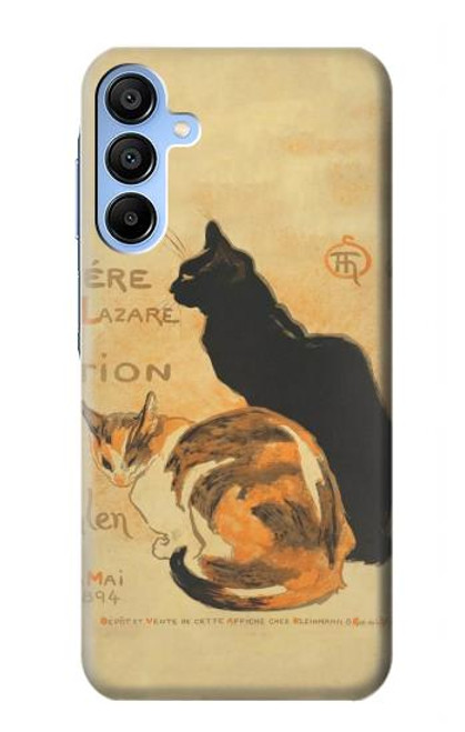 S3229 Vintage Cat Poster Hülle Schutzhülle Taschen für Samsung Galaxy A15 5G