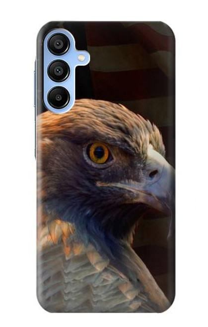 S3376 Eagle American Flag Hülle Schutzhülle Taschen für Samsung Galaxy A15 5G