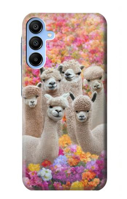 S3916 Alpaca Family Baby Alpaca Hülle Schutzhülle Taschen für Samsung Galaxy A15 5G