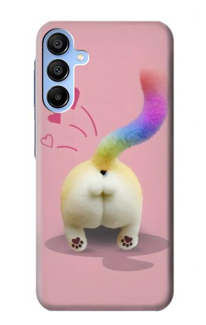 S3923 Cat Bottom Rainbow Tail Hülle Schutzhülle Taschen für Samsung Galaxy A15 5G