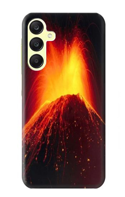 S0745 Volcano Lava Hülle Schutzhülle Taschen für Samsung Galaxy A25 5G