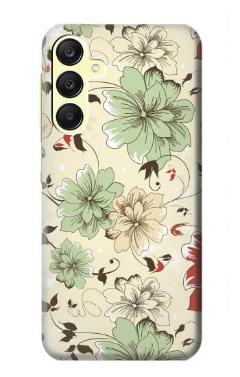 S2179 Flower Floral Vintage Art Pattern Hülle Schutzhülle Taschen für Samsung Galaxy A25 5G