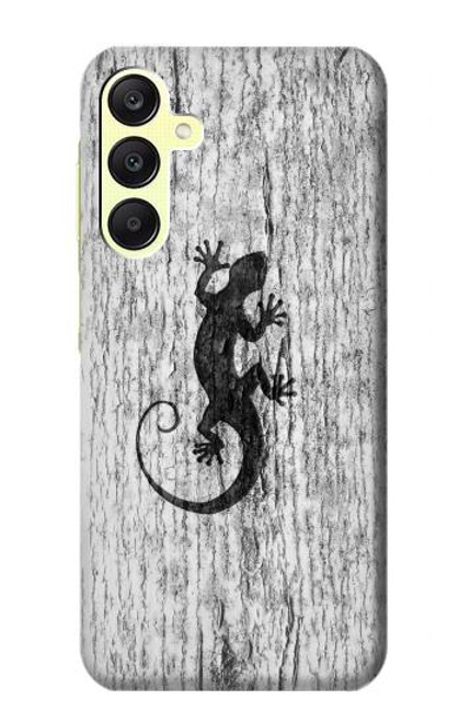 S2446 Gecko Wood Graphic Printed Hülle Schutzhülle Taschen für Samsung Galaxy A25 5G