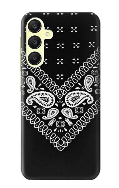 S3363 Bandana Black Pattern Hülle Schutzhülle Taschen für Samsung Galaxy A25 5G