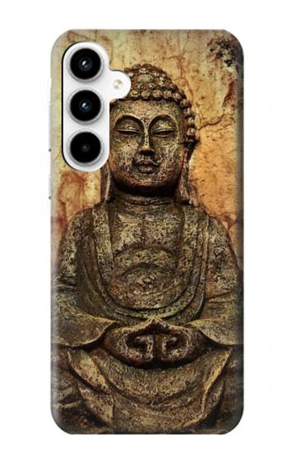 S0344 Buddha Rock Carving Hülle Schutzhülle Taschen für Samsung Galaxy A35 5G