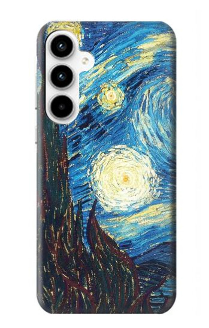 S0582 Van Gogh Starry Nights Hülle Schutzhülle Taschen für Samsung Galaxy A35 5G