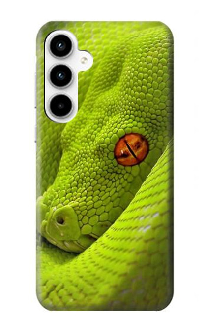 S0785 Green Snake Hülle Schutzhülle Taschen für Samsung Galaxy A35 5G