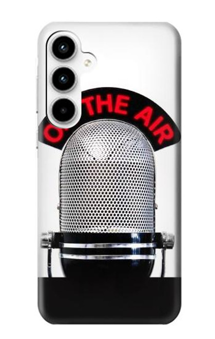 S2381 Vintage Radio Microphone On The Air Hülle Schutzhülle Taschen für Samsung Galaxy A35 5G