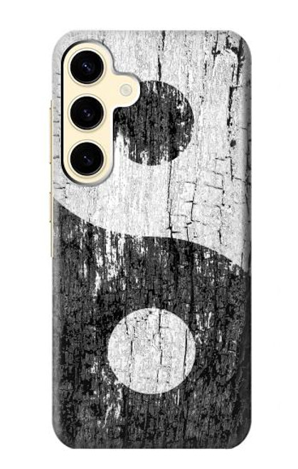 S2489 Yin Yang Wood Graphic Printed Hülle Schutzhülle Taschen für Samsung Galaxy S24