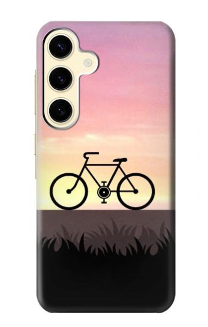 S3252 Bicycle Sunset Hülle Schutzhülle Taschen für Samsung Galaxy S24