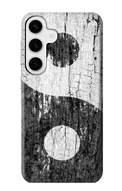S2489 Yin Yang Wood Graphic Printed Hülle Schutzhülle Taschen für Samsung Galaxy S24 Plus