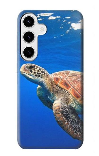 S3898 Sea Turtle Hülle Schutzhülle Taschen für Samsung Galaxy S24 Plus