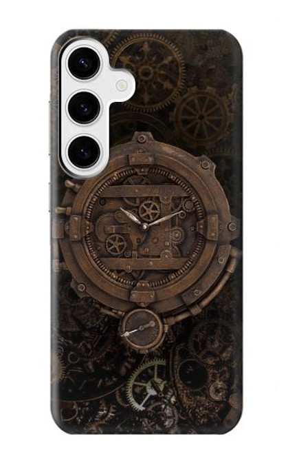 S3902 Steampunk Clock Gear Hülle Schutzhülle Taschen für Samsung Galaxy S24 Plus