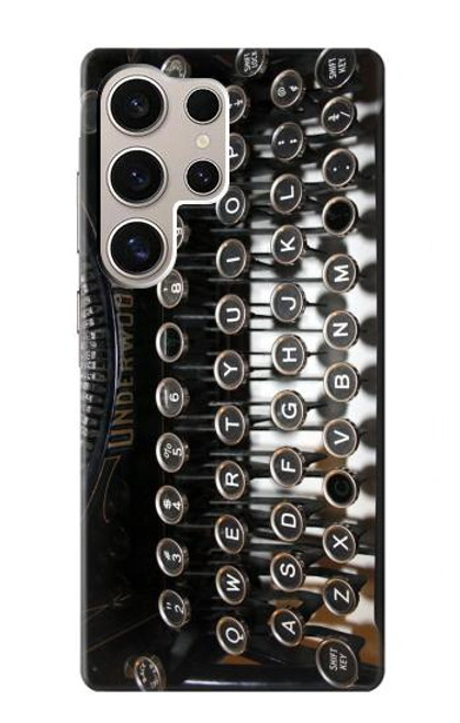 S0620 Typewriter Hülle Schutzhülle Taschen für Samsung Galaxy S24 Ultra