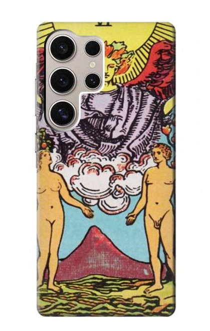 S2763 Lovers Tarot Card Hülle Schutzhülle Taschen für Samsung Galaxy S24 Ultra