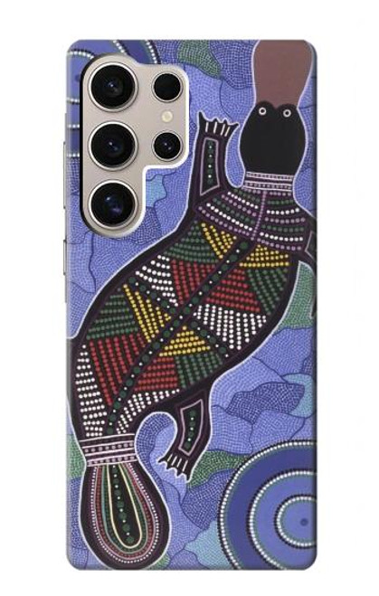 S3387 Platypus Australian Aboriginal Art Hülle Schutzhülle Taschen für Samsung Galaxy S24 Ultra