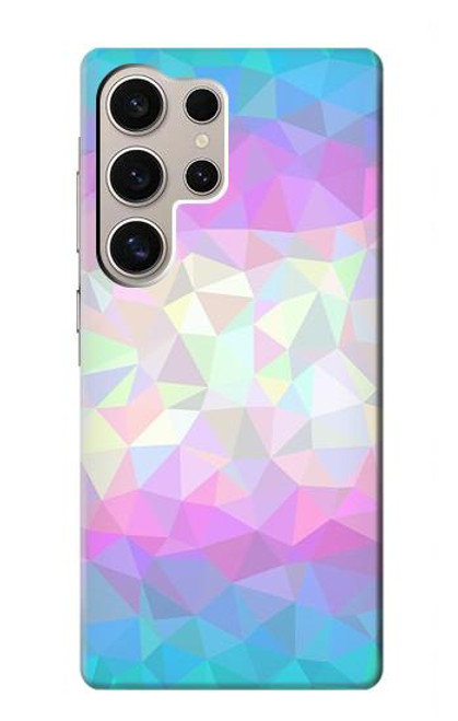 S3747 Trans Flag Polygon Hülle Schutzhülle Taschen für Samsung Galaxy S24 Ultra