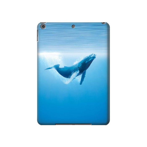 S0843 Blue Whale Hülle Schutzhülle Taschen für iPad 10.2 (2021,2020,2019), iPad 9 8 7