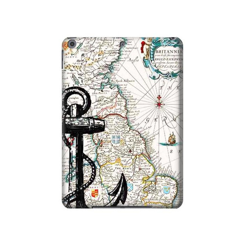 S1962 Nautical Chart Hülle Schutzhülle Taschen für iPad 10.2 (2021,2020,2019), iPad 9 8 7