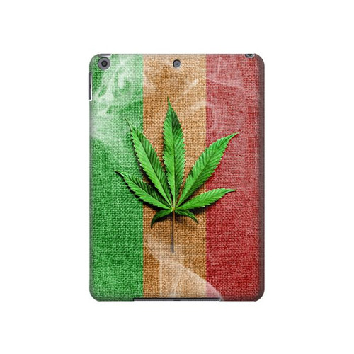 S2109 Smoke Reggae Rasta Flag Hülle Schutzhülle Taschen für iPad 10.2 (2021,2020,2019), iPad 9 8 7