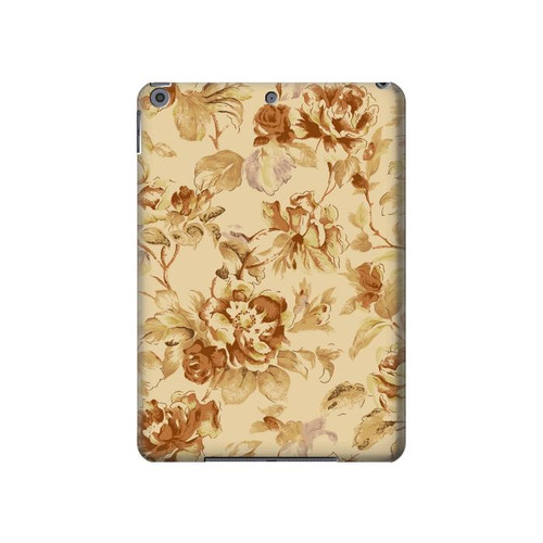 S2180 Flower Floral Vintage Pattern Hülle Schutzhülle Taschen für iPad 10.2 (2021,2020,2019), iPad 9 8 7