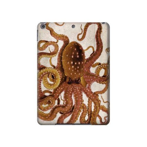 S2801 Vintage Octopus Hülle Schutzhülle Taschen für iPad 10.2 (2021,2020,2019), iPad 9 8 7