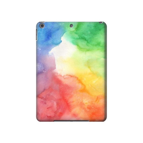 S2945 Colorful Watercolor Hülle Schutzhülle Taschen für iPad 10.2 (2021,2020,2019), iPad 9 8 7