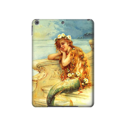 S3184 Little Mermaid Painting Hülle Schutzhülle Taschen für iPad 10.2 (2021,2020,2019), iPad 9 8 7