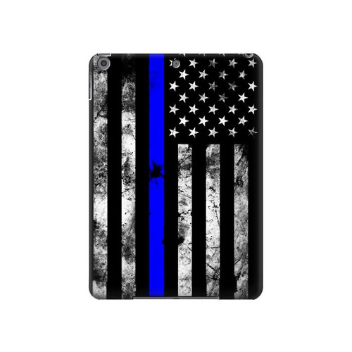 S3244 Thin Blue Line USA Hülle Schutzhülle Taschen für iPad 10.2 (2021,2020,2019), iPad 9 8 7