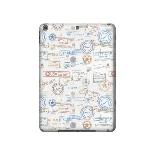 S3903 Travel Stamps Hülle Schutzhülle Taschen für iPad 10.2 (2021,2020,2019), iPad 9 8 7