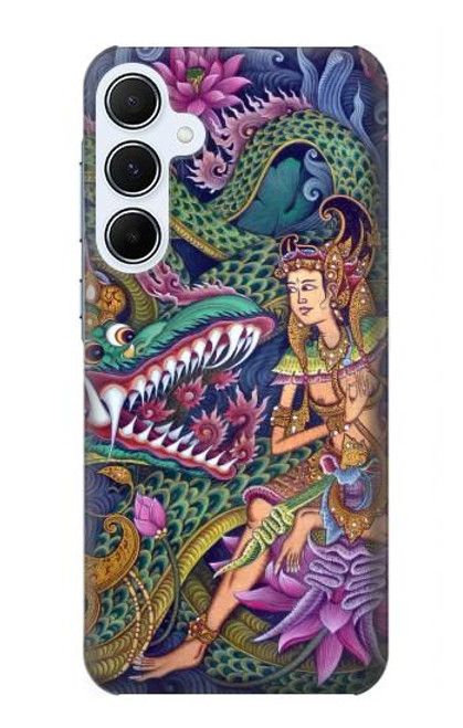 S1240 Bali Painting Hülle Schutzhülle Taschen für Samsung Galaxy A55 5G