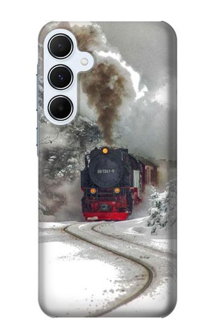 S1509 Steam Train Hülle Schutzhülle Taschen für Samsung Galaxy A55 5G