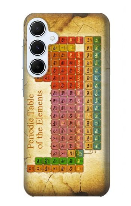 S2934 Vintage Periodic Table of Elements Hülle Schutzhülle Taschen für Samsung Galaxy A55 5G