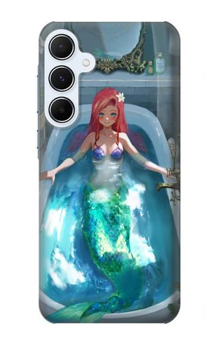 S3911 Cute Little Mermaid Aqua Spa Hülle Schutzhülle Taschen für Samsung Galaxy A55 5G