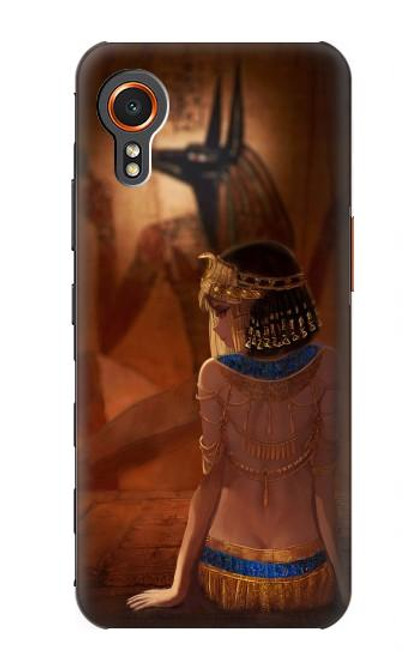 S3919 Egyptian Queen Cleopatra Anubis Hülle Schutzhülle Taschen für Samsung Galaxy Xcover7