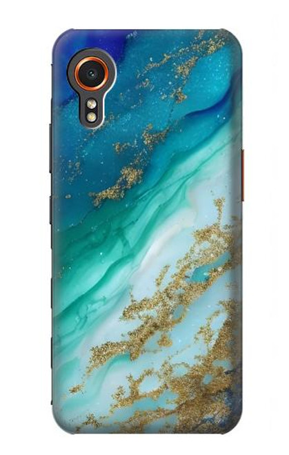 S3920 Abstract Ocean Blue Color Mixed Emerald Hülle Schutzhülle Taschen für Samsung Galaxy Xcover7