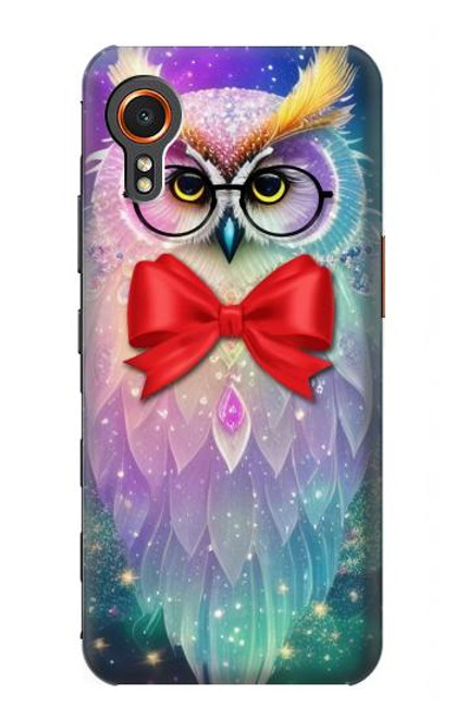 S3934 Fantasy Nerd Owl Hülle Schutzhülle Taschen für Samsung Galaxy Xcover7