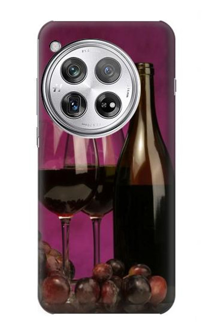 S0910 Red Wine Hülle Schutzhülle Taschen für OnePlus 12