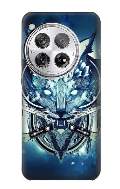 S1135 Wolf with knives Rock Hülle Schutzhülle Taschen für OnePlus 12