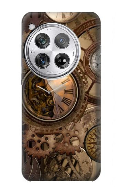 S3927 Compass Clock Gage Steampunk Hülle Schutzhülle Taschen für OnePlus 12