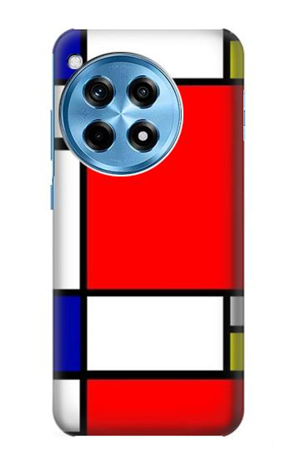 S0157 Composition Red Blue Yellow Hülle Schutzhülle Taschen für OnePlus 12R