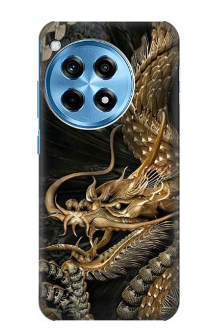 S0426 Gold Dragon Hülle Schutzhülle Taschen für OnePlus 12R