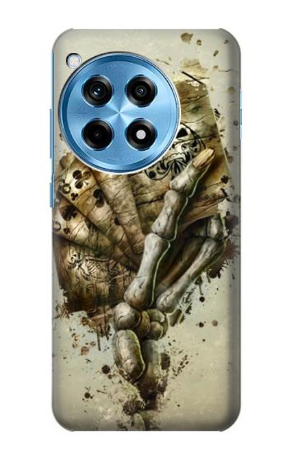 S0550 Skull Card Poker Hülle Schutzhülle Taschen für OnePlus 12R